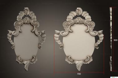 Mirrors and frames (Oval mirror, RM_1071) 3D models for cnc