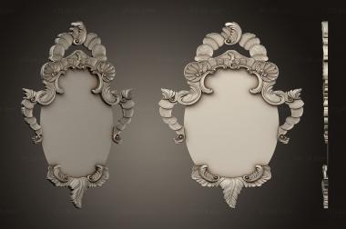 Mirrors and frames (Oval mirror, RM_1071) 3D models for cnc