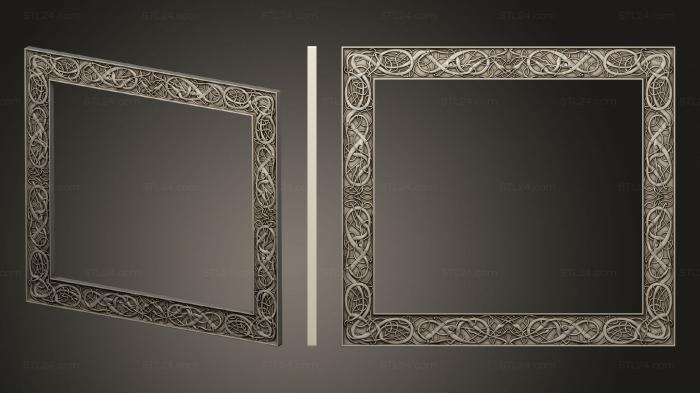 Mirrors and frames (Square frame, RM_1075) 3D models for cnc