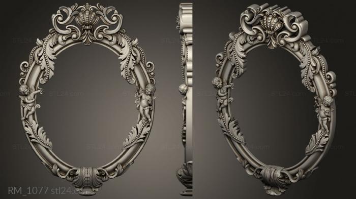 Mirrors and frames (Frame with angels, RM_1077) 3D models for cnc