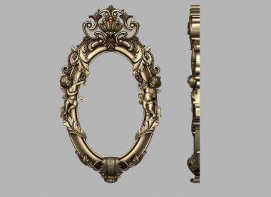 Mirrors and frames (Frame with angels, RM_1077) 3D models for cnc