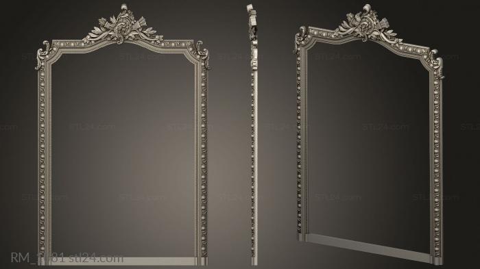 Mirrors and frames (Floor frame RM 0867, RM_1081) 3D models for cnc