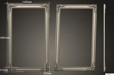 Mirrors and frames (RMB_0715 var 2, RM_1083) 3D models for cnc