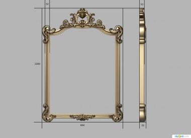 Mirrors and frames (RM_0821 var 1, RM_1085) 3D models for cnc