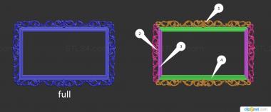 Mirrors and frames (RM_0781 var 1, RM_1095) 3D models for cnc