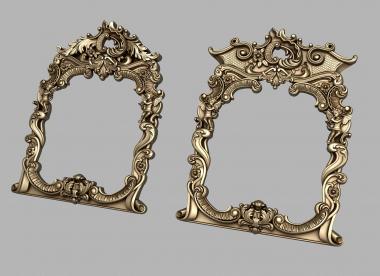 Mirrors and frames (Mirror with angels in the console style, RM_1098) 3D models for cnc