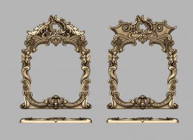 Mirrors and frames (Mirror with angels in the console style, RM_1098) 3D models for cnc