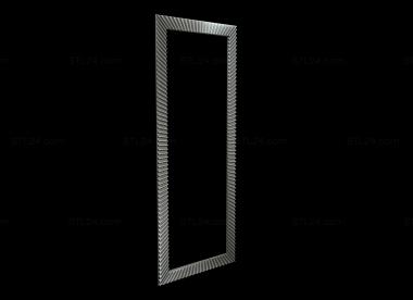 Mirrors and frames (Mirror frame with stripes, RM_1102) 3D models for cnc