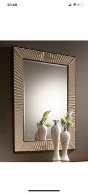 Mirrors and frames (Mirror frame with stripes, RM_1102) 3D models for cnc