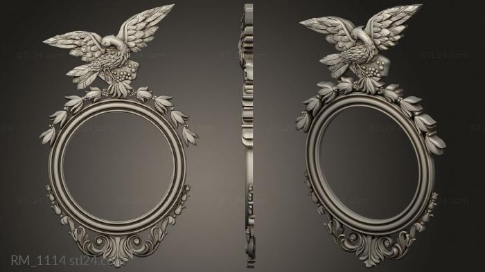 Italian mirror frame with bird