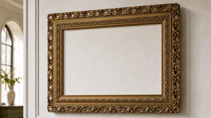 Baguette frame (Decorative frame with openwork carved pattern, RMB_0008-2) 3D models for cnc