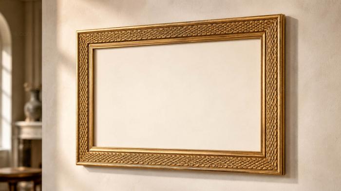 Baguette frame (Rectangular frame with woven border, RMB_0293-1) 3D models for cnc