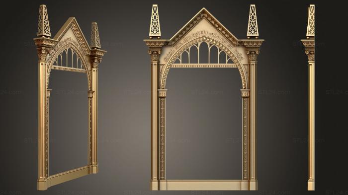 Floor frames (Harry Potter Mirror, RN_0082) 3D models for cnc