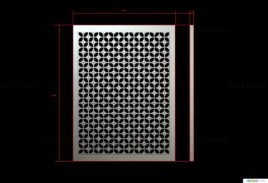 Lattice (Wall panel grid, RSH_0051) 3D models for cnc