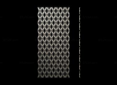 Lattice (Panel with interlaced lines, RSH_0052) 3D models for cnc