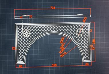 Lattice (Grid with a pattern in the form of a braid, RSH_0053) 3D models for cnc