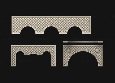 Lattice (Grid with a pattern in the form of a braid, RSH_0053) 3D models for cnc