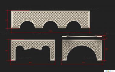 Lattice (Grid with a pattern in the form of a braid, RSH_0053) 3D models for cnc