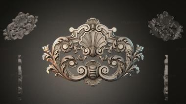 Rokayla (Ornamental Baroque overlay with shell, RKLI_000050) 3D models for cnc