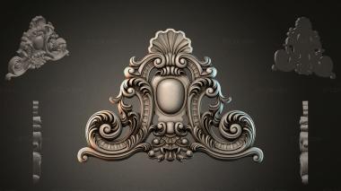 Rokayla (Baroque frame with oval medallion, RKLI_000054) 3D models for cnc