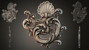 Rokayla (Baroque ornament with a shell, RKLI_000058) 3D models for cnc