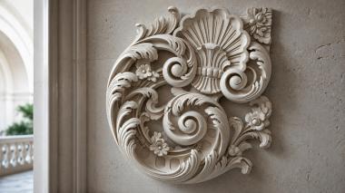 Rokayla Ornamental curl with flowers 3d model