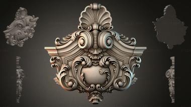 Rokayla (Baroque oval cartouche, RKLI_000070) 3D models for cnc