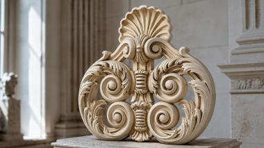 Rokayla Ornamental overlay with scrolls 3d model