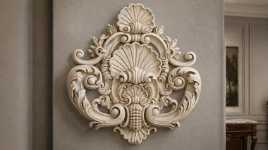 Rokayla Baroque ornamental cartouche 3d model