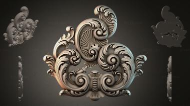 Rokayla Baroque Ornamental Scroll 3d model