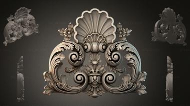 Rokayla Baroque ornamental cartouche 3d model