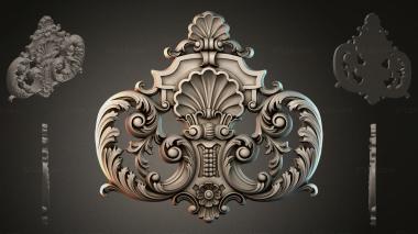 Rokayla Baroque decorative cartouche 3d model