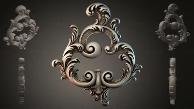 Rokayla Classic ornamental cartouche 3d model