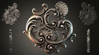 Rokayla Twisted floral ornament 3d model