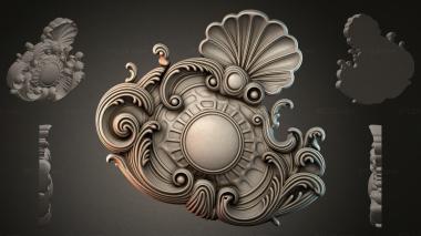 Rokayla Round ornamental medallion 3d model