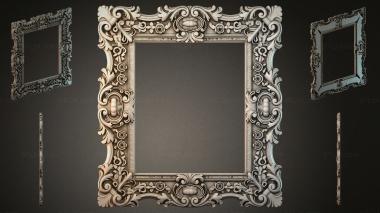 Decorative frames, framing (Victorian frame with scrollwork and acanthus, RMI_000018) 3D models for cnc