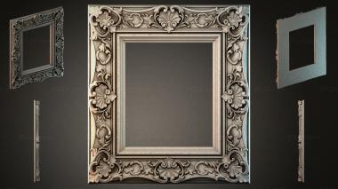 Decorative frames, framing (Decorative frame with acanthus and scrolls, RMI_000047) 3D models for cnc