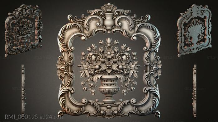 Рамы декоративные, обрамления (RMI_000125) 3D модель для ЧПУ станка