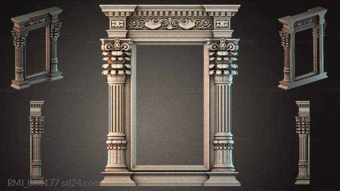 Рамы декоративные, обрамления (RMI_000177) 3D модель для ЧПУ станка
