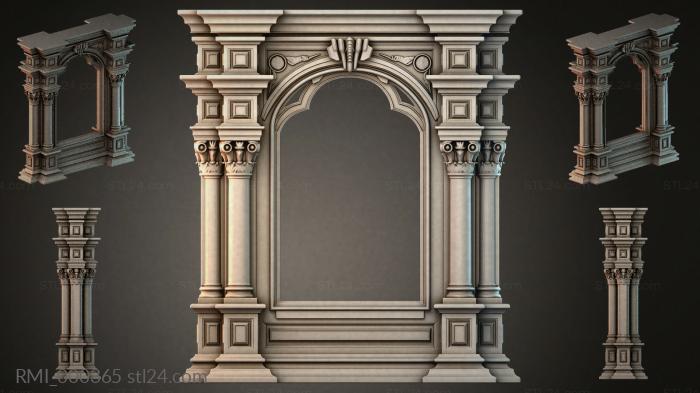 Рамы декоративные, обрамления (RMI_000365) 3D модель для ЧПУ станка