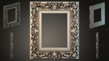 Decorative frames, framing (Frame with acanthus scrolls and shells, RMI_000397) 3D models for cnc