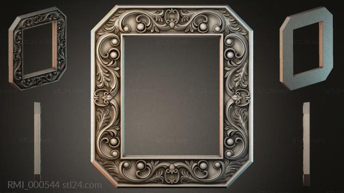 Рамы декоративные, обрамления (RMI_000544) 3D модель для ЧПУ станка
