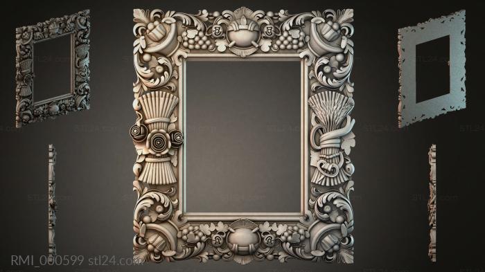Рамы декоративные, обрамления (RMI_000599) 3D модель для ЧПУ станка
