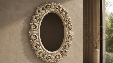 Decorative frames, framing Oval frame with acanthus scrolls and rosettes 3d model
