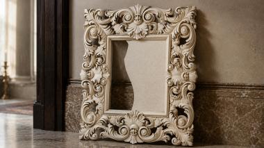 Decorative frames, framing Carved frame with acanthus scrolls and shell cartouches 3d model