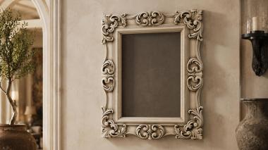 Decorative frames, framing Frame with acanthus scrolls and volutes 3d model