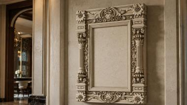 Decorative frames, framing Architectural frame with Corinthian capitals and acanthus ornament 3d model