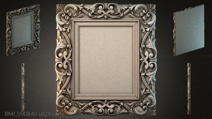 Рамы декоративные, обрамления (RMI_000840) 3D модель для ЧПУ станка