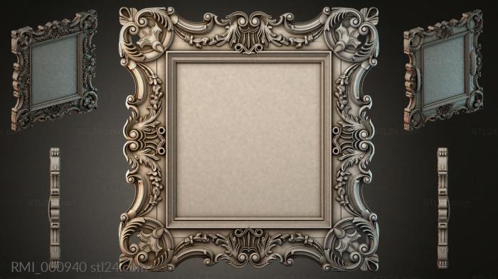 Рамы декоративные, обрамления (RMI_000940) 3D модель для ЧПУ станка