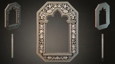 Decorative frames, framing (Gothic window opening with ornamental arcade, RMI_001209) 3D models for cnc